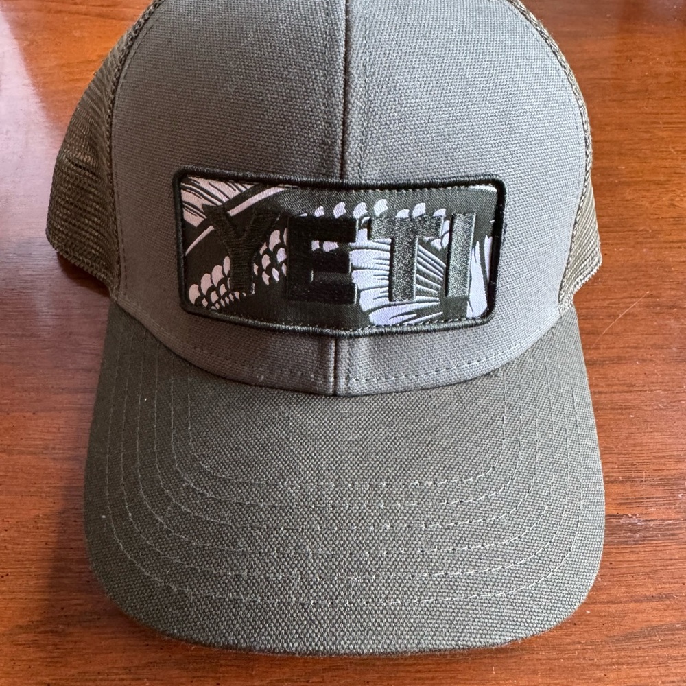 YETI Olive Green Bass Trucker Hat